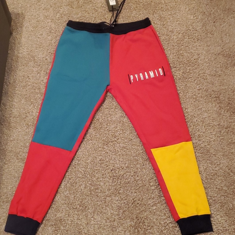 ❤Mens Black Pyramid Joggers❤